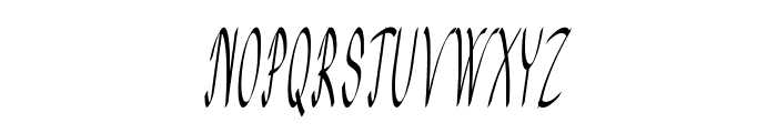 Treon-CondensedItalic Font UPPERCASE