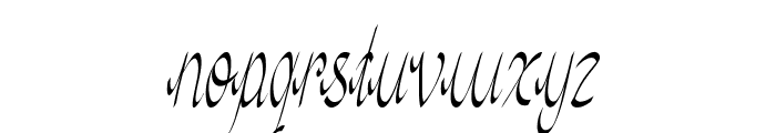Treon-CondensedItalic Font LOWERCASE