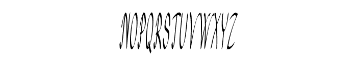 Treon-ExtracondensedItalic Font UPPERCASE
