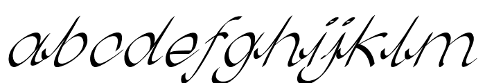 Treon-ExtraexpandedItalic Font LOWERCASE