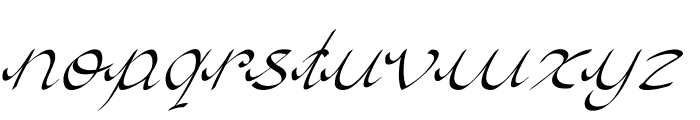 Treon-ExtraexpandedItalic Font LOWERCASE