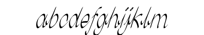 Treon-Italic Font LOWERCASE