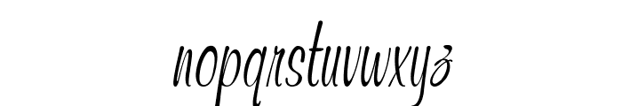 Trinket-CondensedItalic Font LOWERCASE