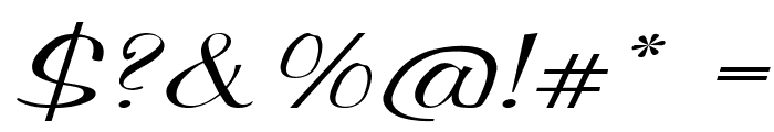 Trinket-ExtraexpandedItalic Font OTHER CHARS