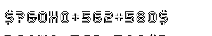 Trisect Regular Font OTHER CHARS