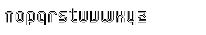 Trisect Regular Font LOWERCASE
