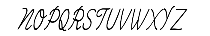 Trivesta-CondensedItalic Font UPPERCASE