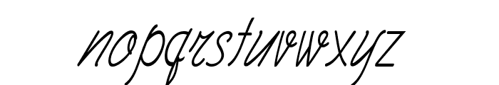Trivesta-CondensedItalic Font LOWERCASE