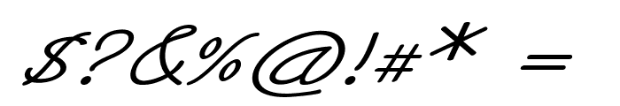 Trivesta-ExpandedItalic Font OTHER CHARS