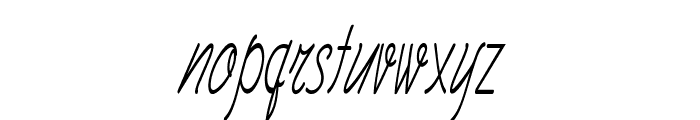 Trivesta-ExtracondensedItalic Font LOWERCASE