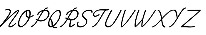 Trivesta-Italic Font UPPERCASE