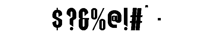 TsagaruRegular Font OTHER CHARS