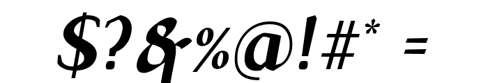 TS-Chapinero Serif Medium Italic Font OTHER CHARS
