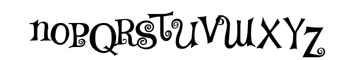 TS Curly Font UPPERCASE