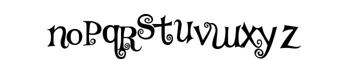 TS Curly Font LOWERCASE