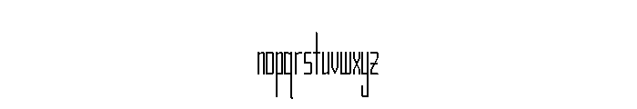 TS Gaunt Regular Font LOWERCASE