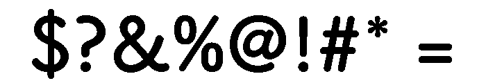 Tsukushi A Round Gothic Bold Font OTHER CHARS