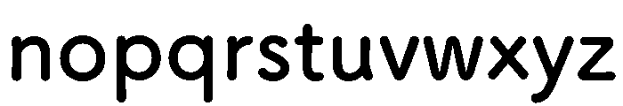 Tsukushi A Round Gothic Bold Font LOWERCASE