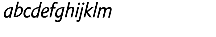 Tschichold Condensed Italic Font LOWERCASE