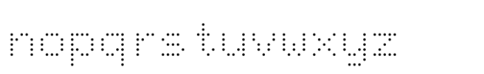 Tsubu Mono Regular Font LOWERCASE