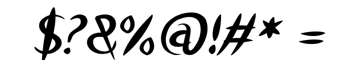 Tsetsu-BoldItalic Font OTHER CHARS