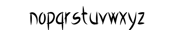 Tsetsu-CondensedRegular Font LOWERCASE