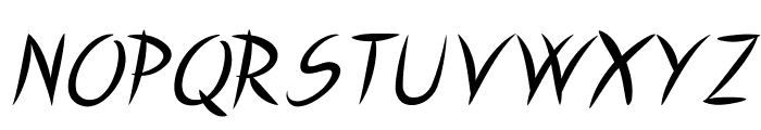 TsetsuItalic Font UPPERCASE