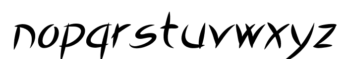 TsetsuItalic Font LOWERCASE