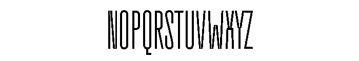 TT Frantz B Font LOWERCASE