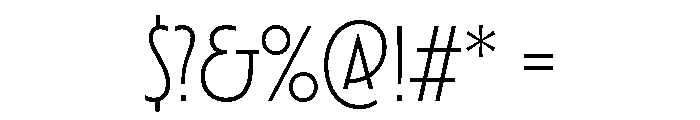 TT Modernoir Light Font OTHER CHARS