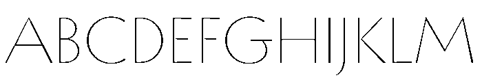 TT Ricordi Allegria ExtraLight Font UPPERCASE