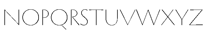 TT Ricordi Allegria ExtraLight Font UPPERCASE