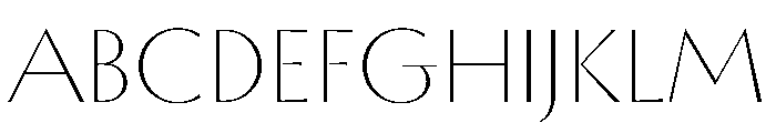 TT Ricordi Allegria Light Font UPPERCASE