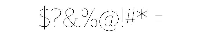 Tt Ricordi Allegria Thin Font OTHER CHARS