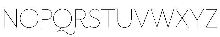 Tt Ricordi Allegria Thin Font UPPERCASE