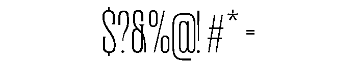 TT REGARD Thin Font OTHER CHARS