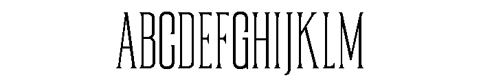 TT REGARD Thin Font UPPERCASE