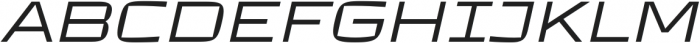 TT Autonomous ExtraLight Italic otf (200) Font UPPERCASE