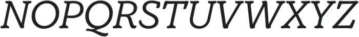 TT Bakers Italic otf (400) Font UPPERCASE