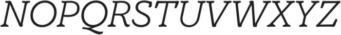 TT Bakers Light Italic otf (300) Font UPPERCASE