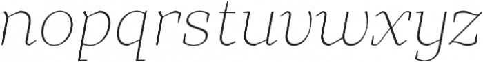 TT Bells Thin Italic otf (100) Font LOWERCASE