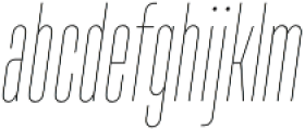 TT Bluescreens Condensed ExtraLight Italic otf (200) Font LOWERCASE