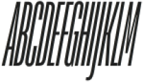 TT Bluescreens Condensed Light Italic otf (300) Font UPPERCASE