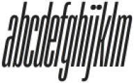 TT Bluescreens Condensed Light Italic otf (300) Font LOWERCASE