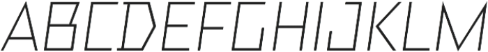 TT Bricks Italic otf (400) Font UPPERCASE