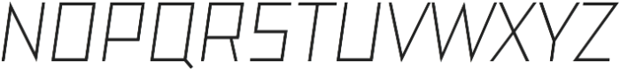 TT Bricks Italic otf (400) Font UPPERCASE
