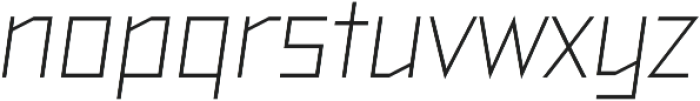 TT Bricks Italic otf (400) Font LOWERCASE