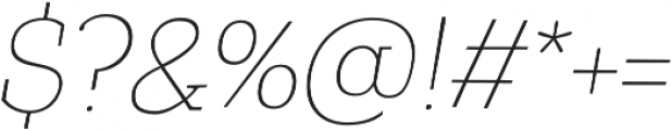 TT Coats Light Italic otf (300) Font OTHER CHARS