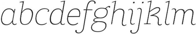 TT Coats Light Italic otf (300) Font LOWERCASE