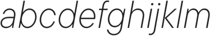 TT Commons Pro Compact ExtraLight Italic otf (200) Font LOWERCASE